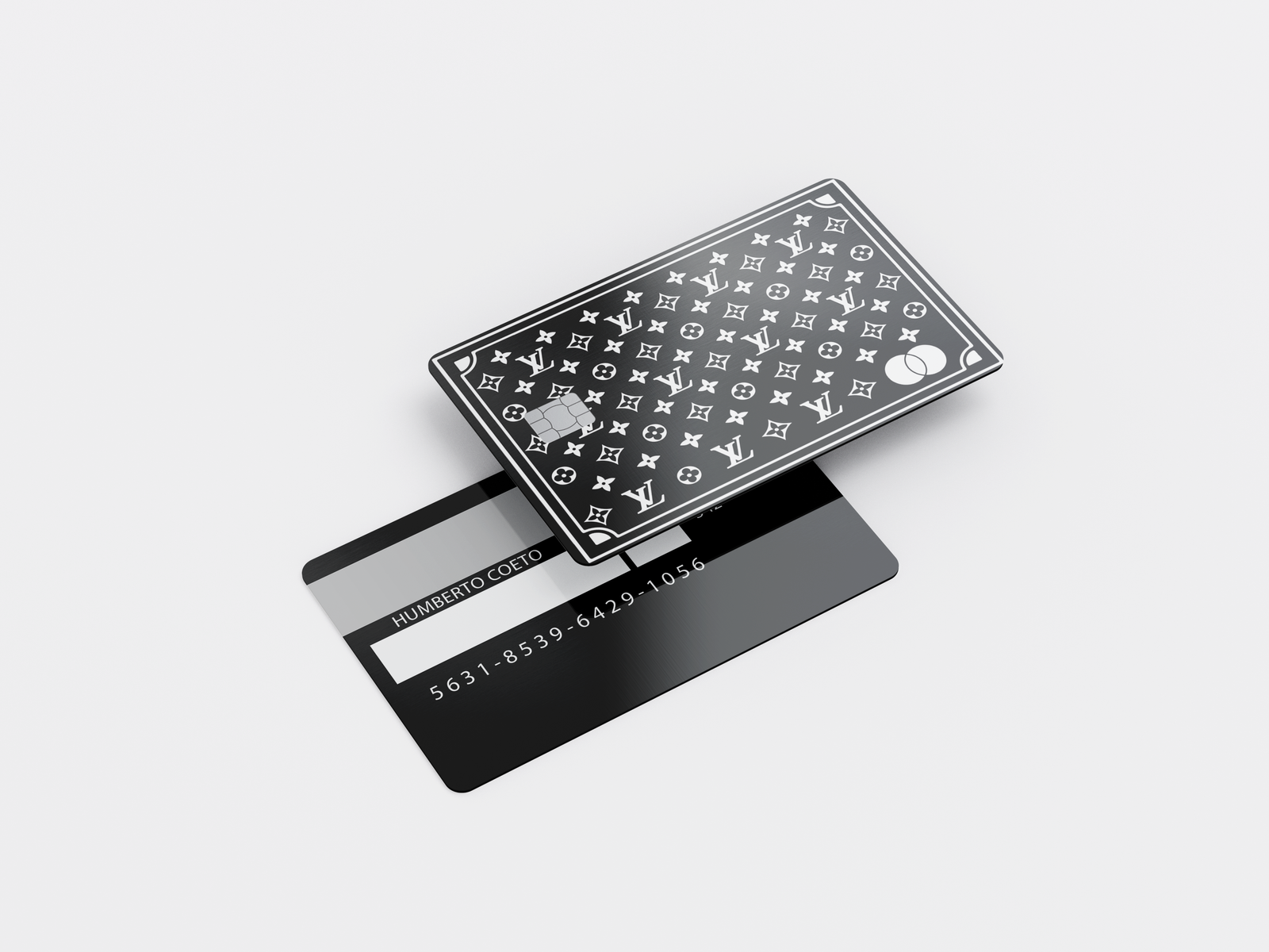 Metal Card LV Pattern